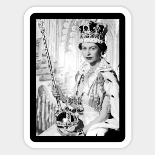 Queen Elizabeth Sticker